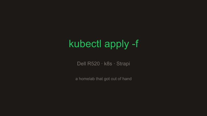 Building a Kubernetes Homelab