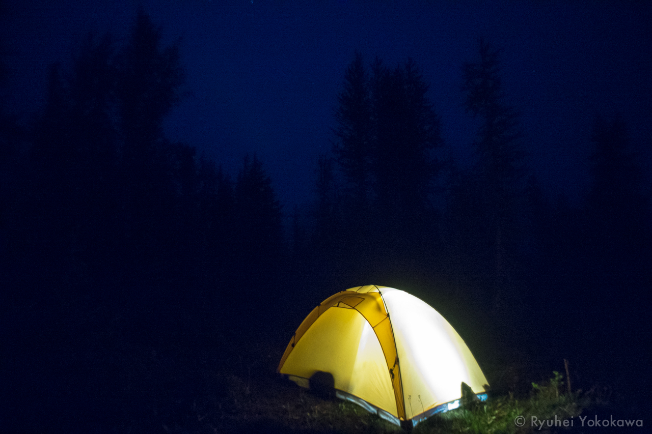 Nightfall at lake ingalls